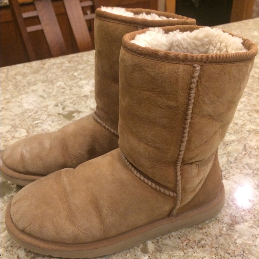 Worn UGG Boots Original Tan Color